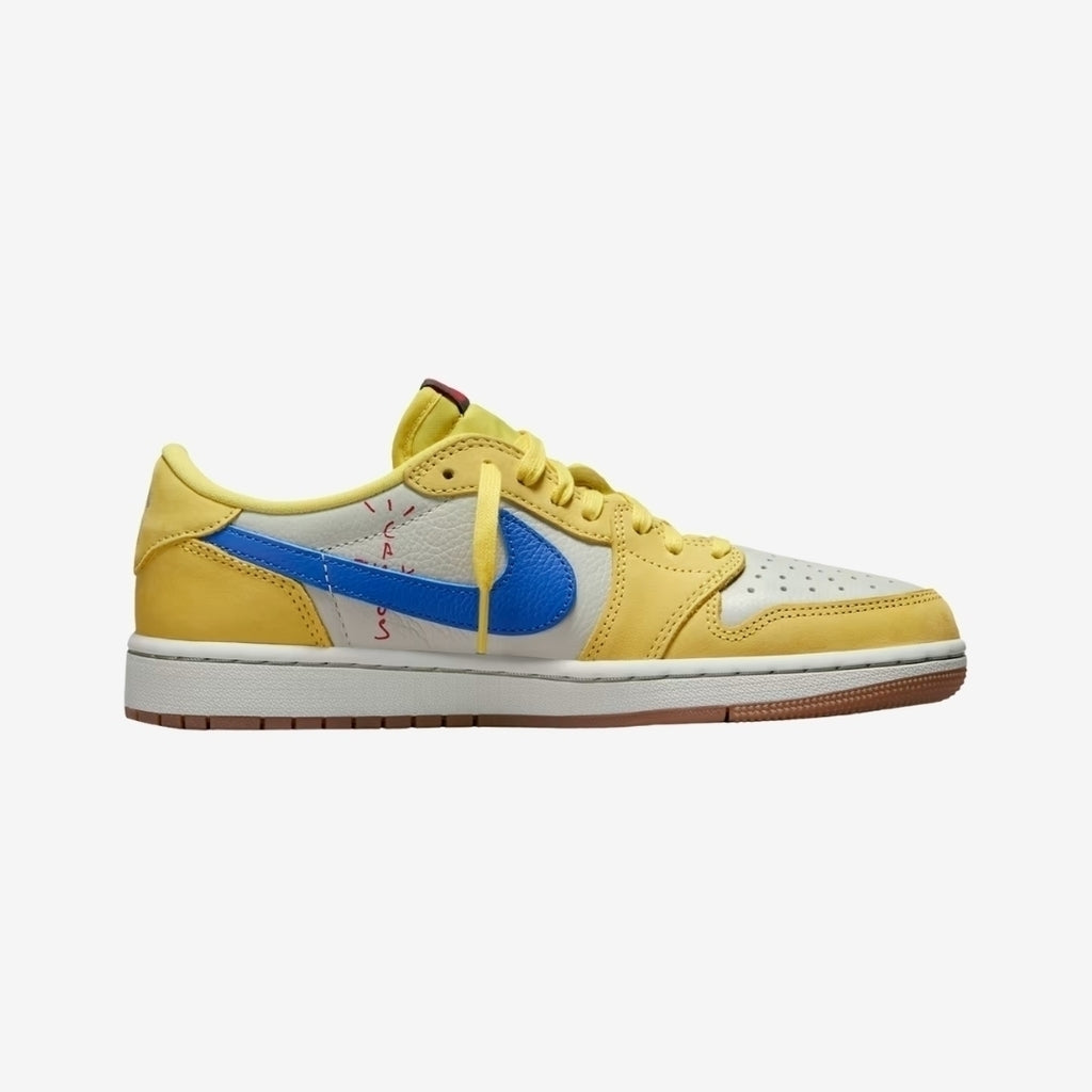 Tênis Nike Air Jordan 1 Low x Travis Scott "Canary"