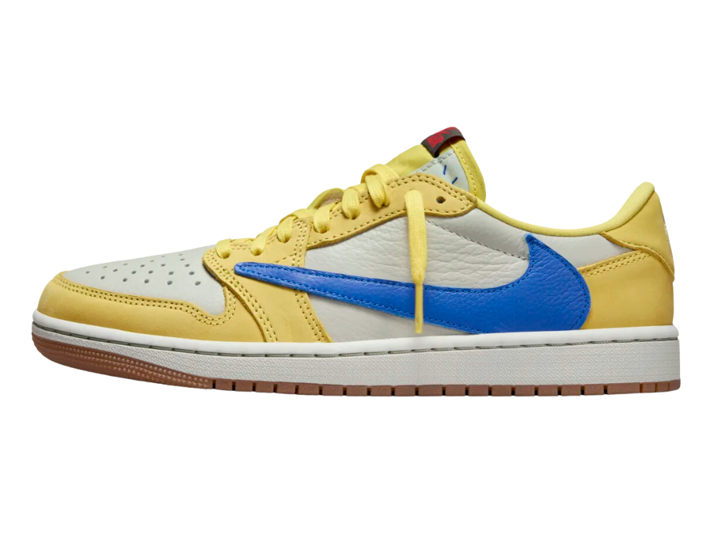 Tênis Nike Air Jordan 1 Low x Travis Scott "Canary"