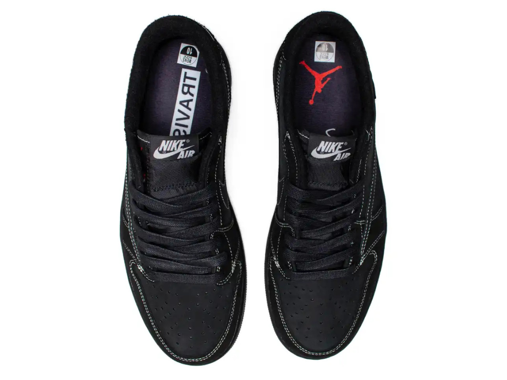 Tênis Nike Air Jordan 1 Low x Travis Scott "Black Phantom"