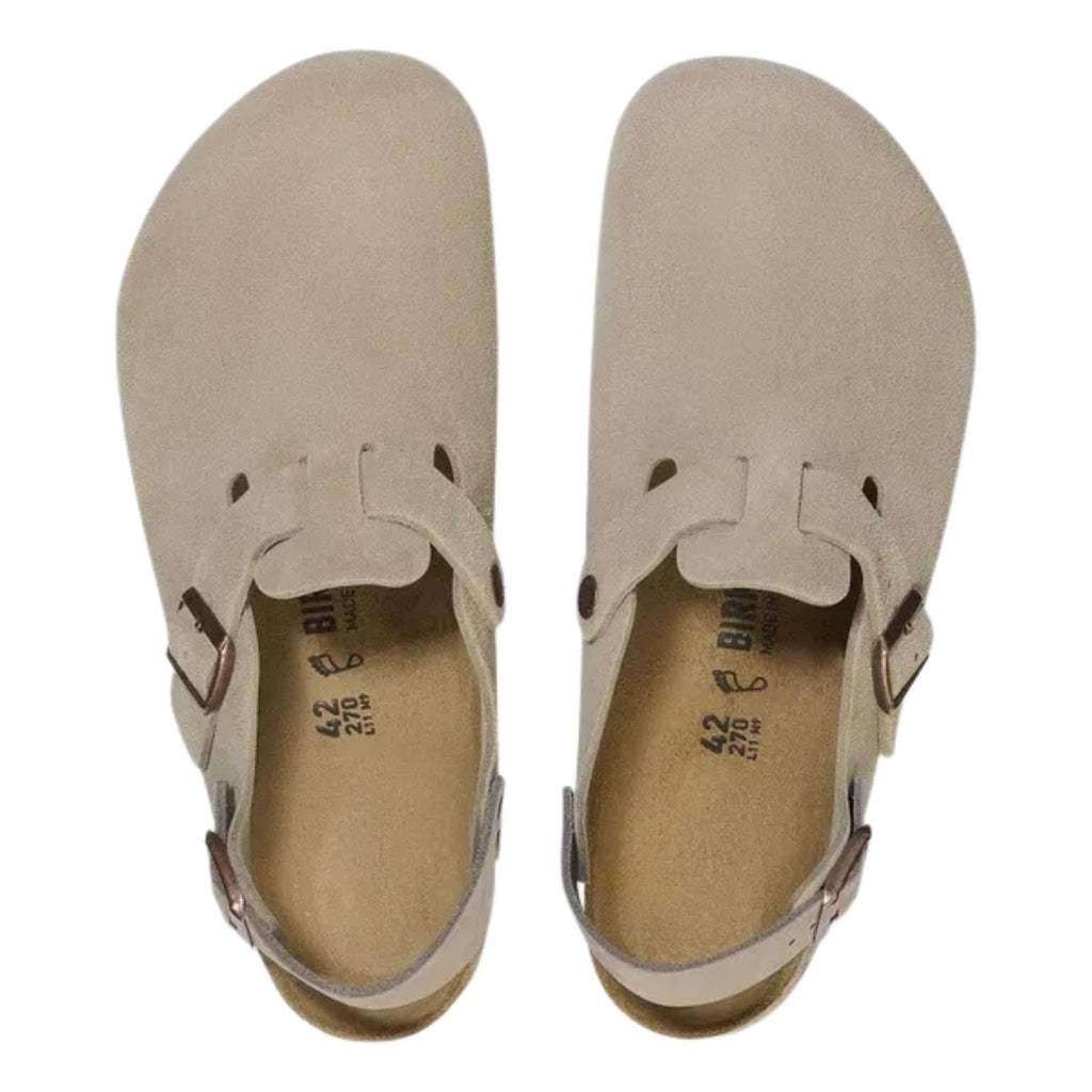 Sandália Clog BIRKENSTOCK TOKIO "Taupe Suede"