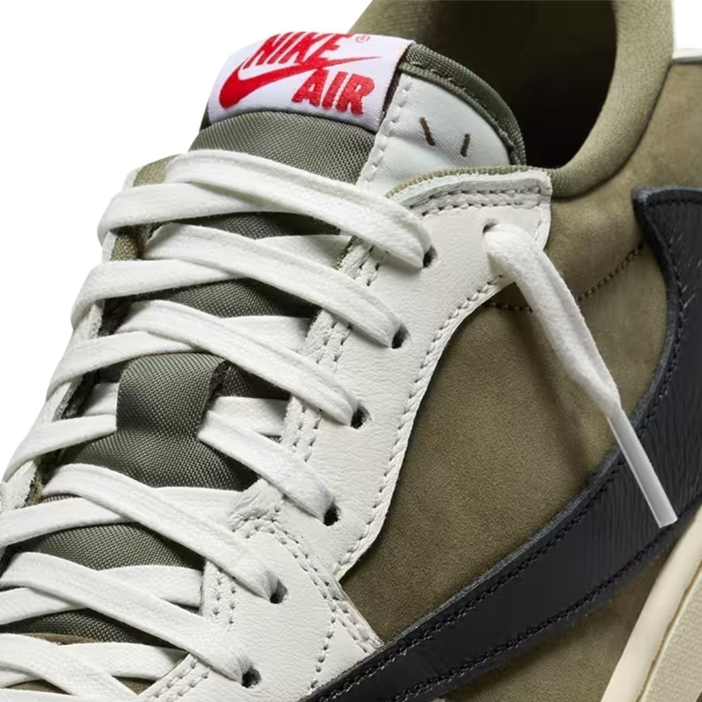 Tênis Nike Air Jordan 1 Low x Travis Scott "Olive"