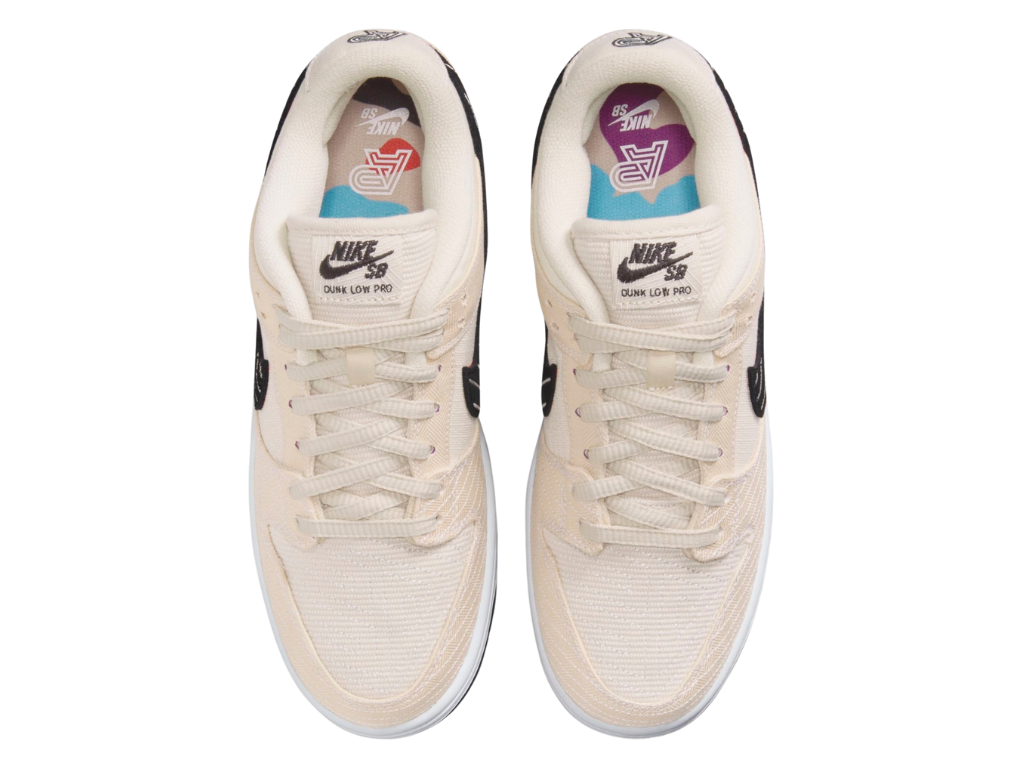 Tênis Nike SB Dunk Low x Albino & Preto Pearl White