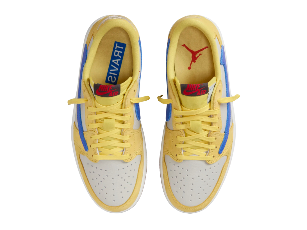 Tênis Nike Air Jordan 1 Low x Travis Scott "Canary"