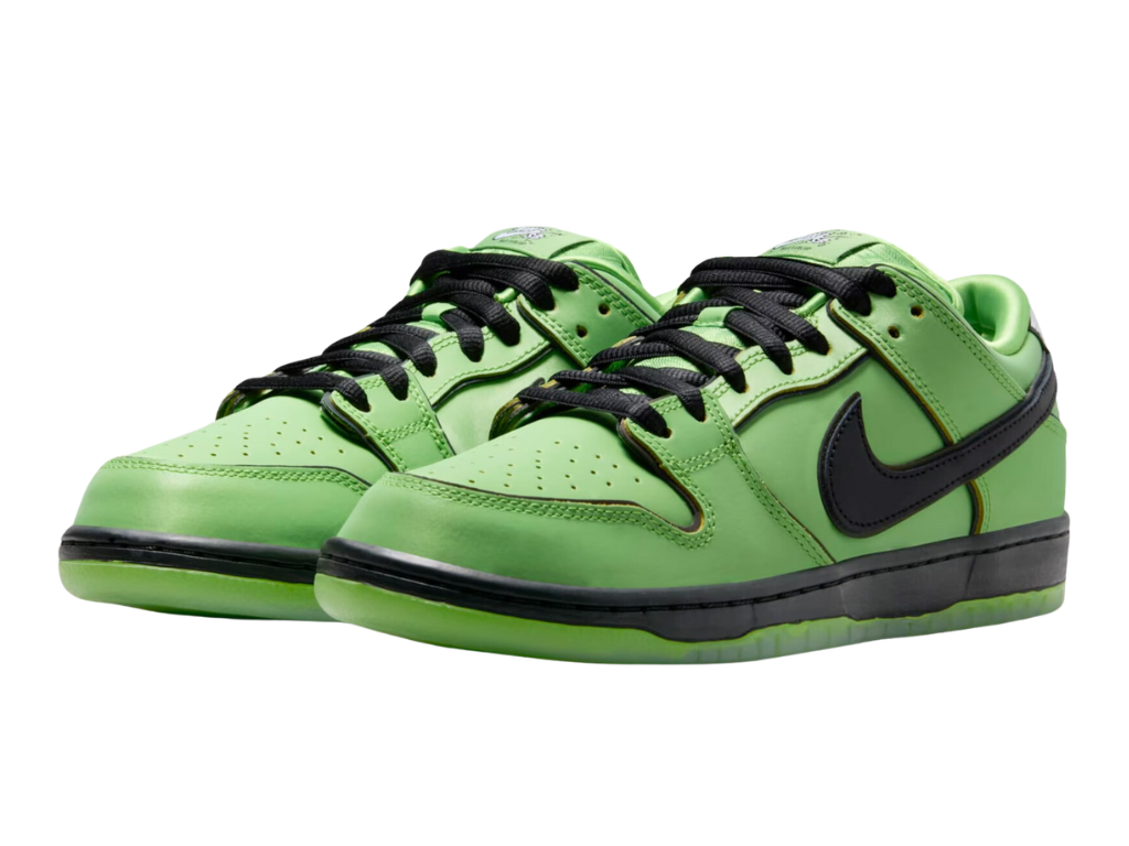 Tênis Nike SB Dunk Low x The Powerpuff Girls "Buttercup"