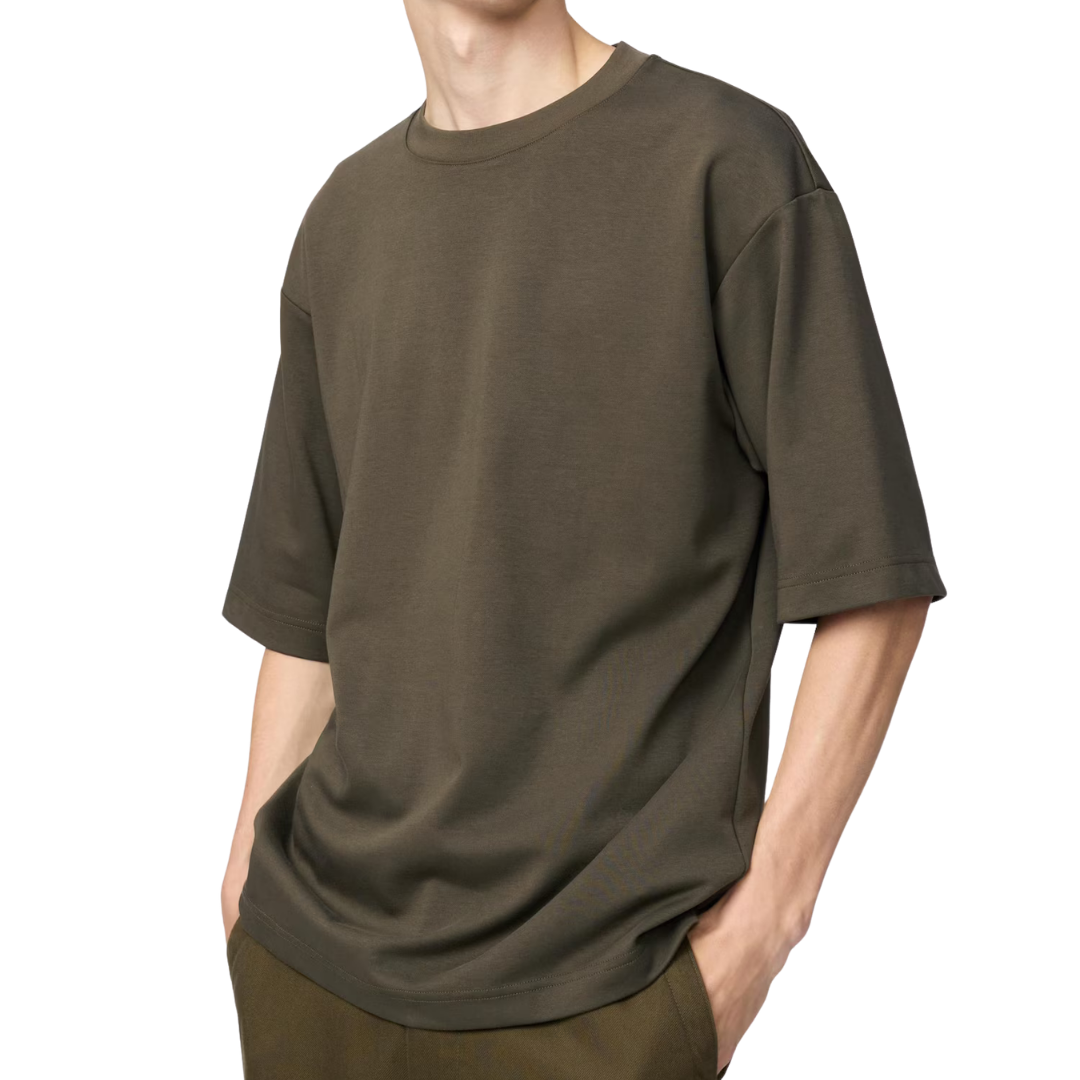 Camiseta Uniqlo AIRism Cotton Oversized T-shirt