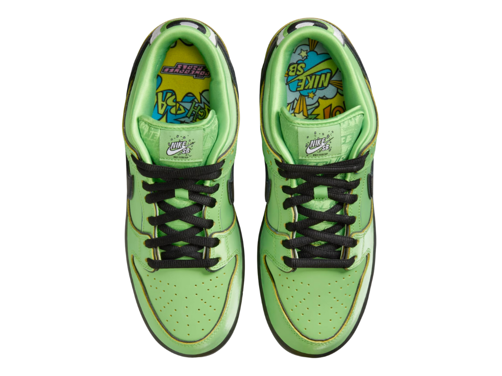 Tênis Nike SB Dunk Low x The Powerpuff Girls "Buttercup"