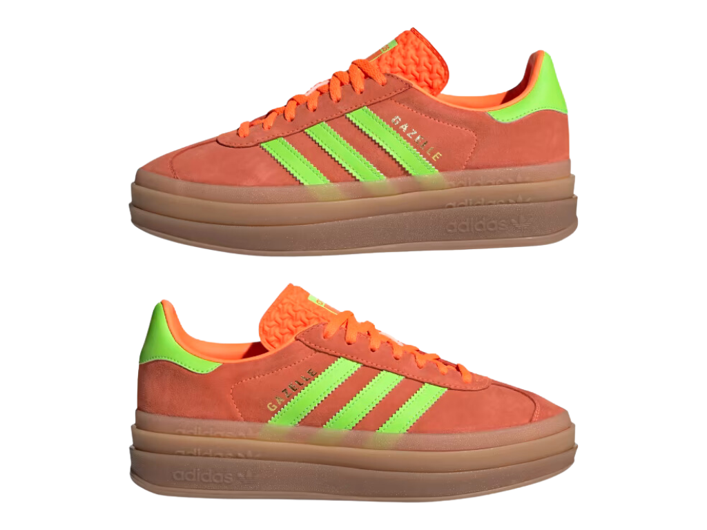 Tênis Adidas Gazelle Bold "Solar Orange Solar Green"