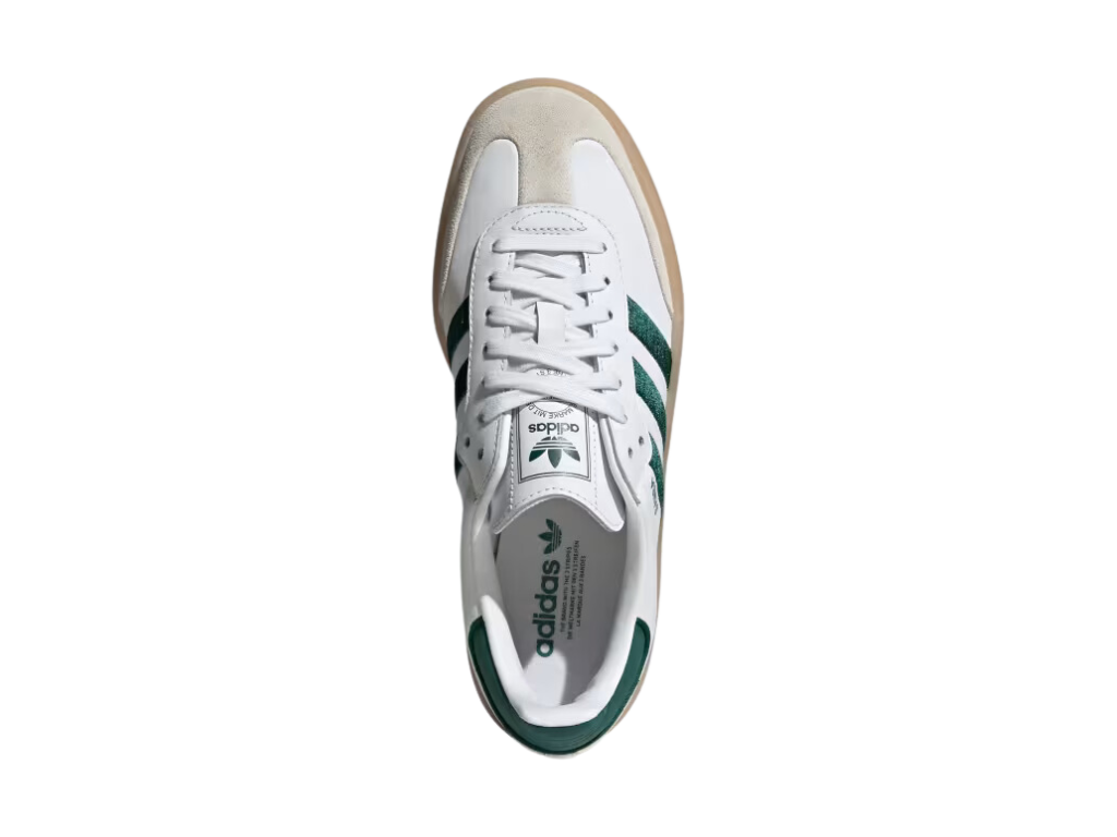 Tênis Adidas Sambae "Cloud White Collegiate Green"
