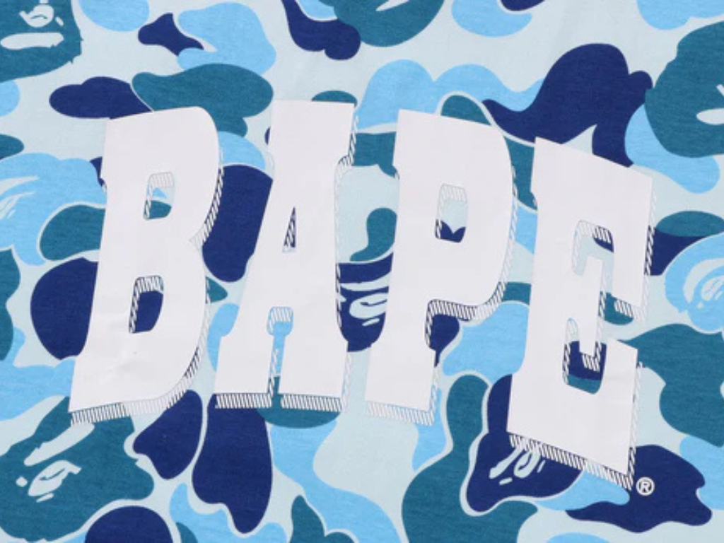Camiseta ABC CAMO RELAXED FIT BAPE LOGO TEE