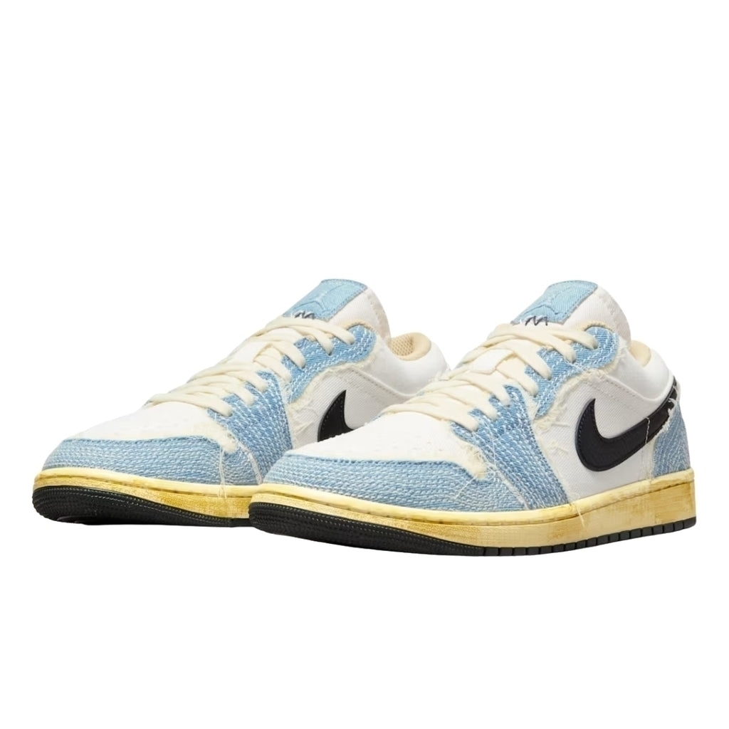 Tênis Air Jordan 1 Low SE WRMK "Jeans Sashiko"