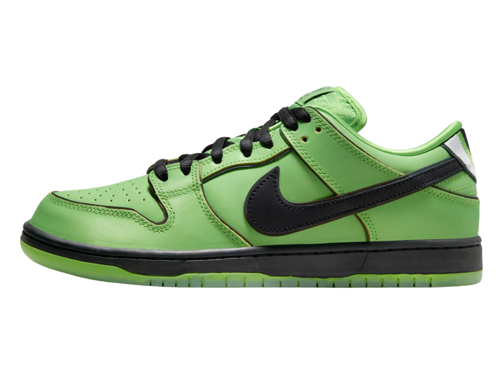 Tênis Nike SB Dunk Low x The Powerpuff Girls "Buttercup"