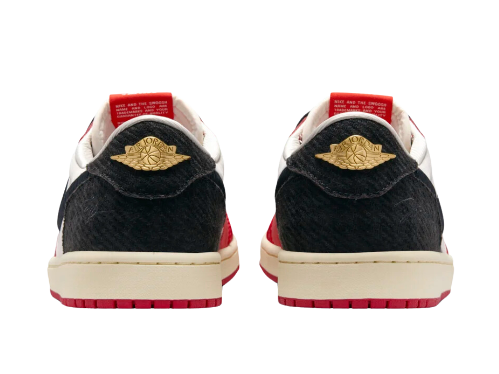 Tênis Nike Air Jordan 1 Low x Trophy Room "Sail and Varsity Red"