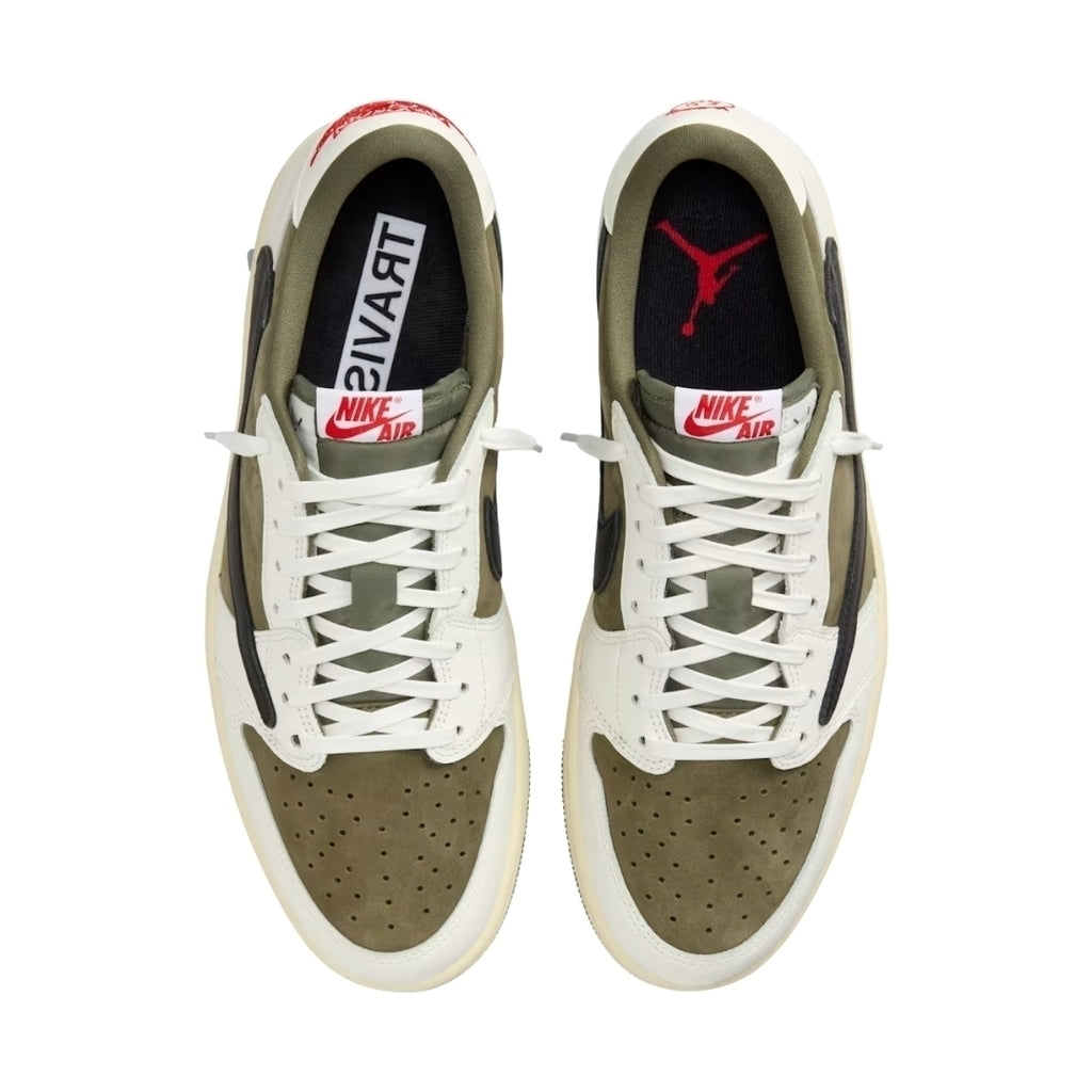 Tênis Nike Air Jordan 1 Low x Travis Scott "Medium Olive"
