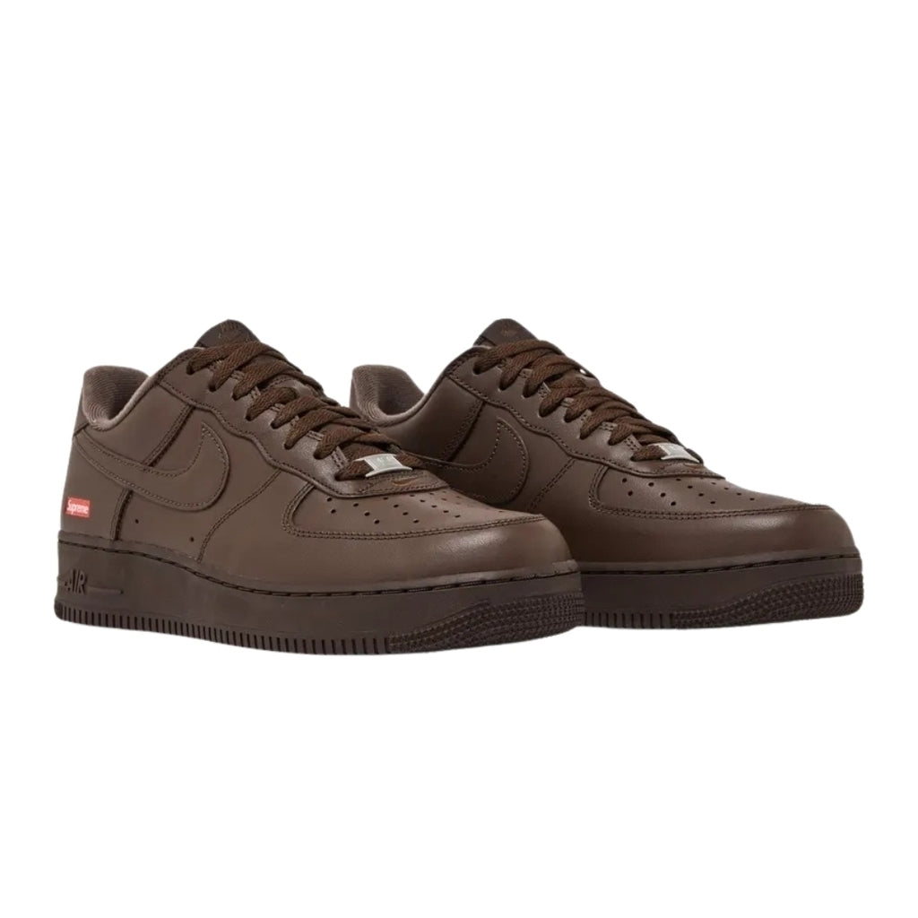 Tênis Nike Air Force 1 Low x Supreme "Baroque Brown"