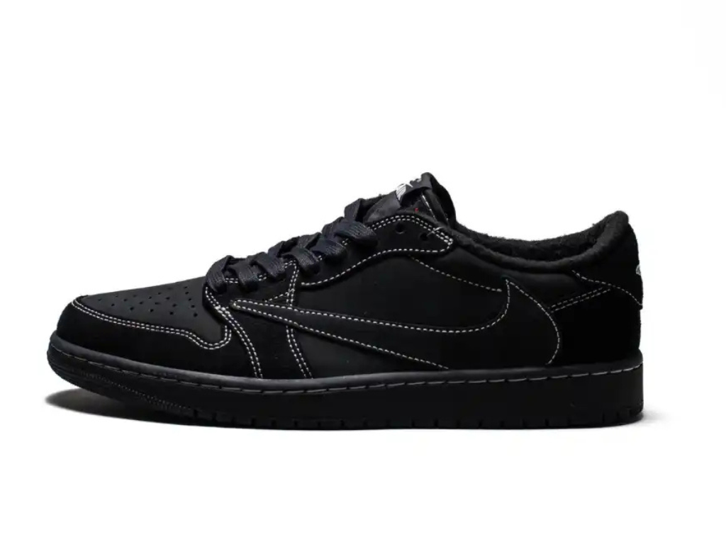 Tênis Nike Air Jordan 1 Low x Travis Scott "Black Phantom"