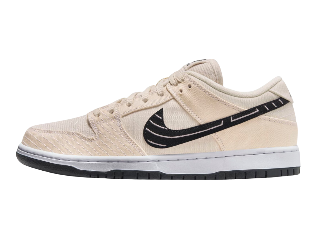 Tênis Nike SB Dunk Low x Albino & Preto Pearl White