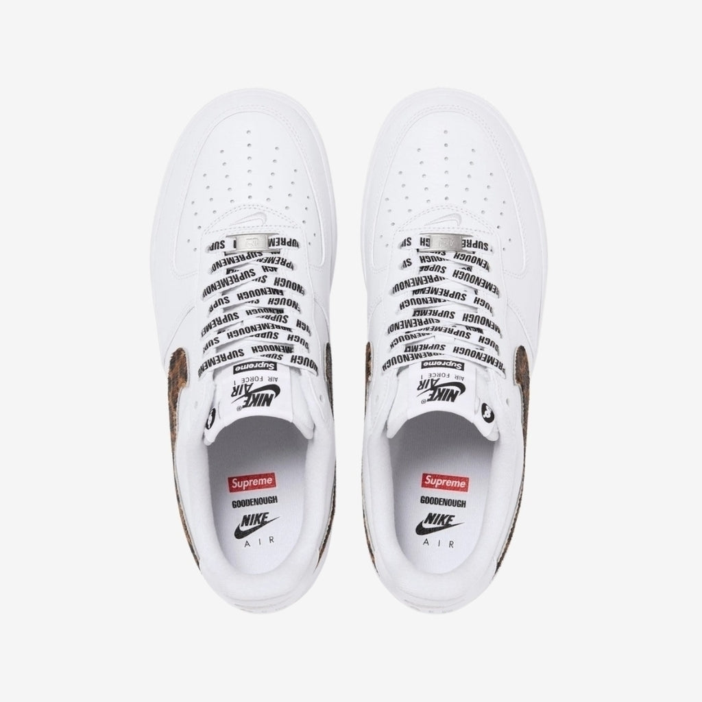 Tênis Nike Air Force 1 Low x GOODENOUGH x Supreme "White/Leopard"