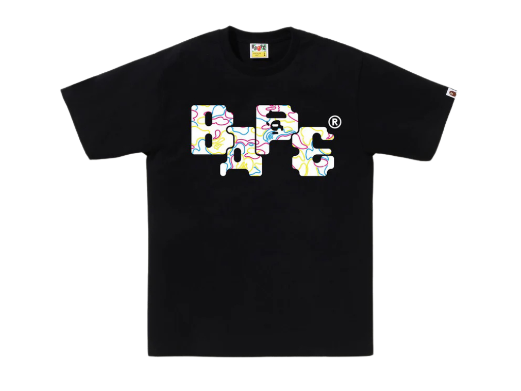 Camiseta NEON CAMO 8BIT BAPE LOGO TEE