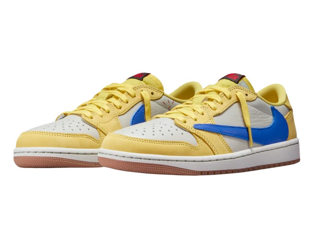 Tênis Nike Air Jordan 1 Low x Travis Scott "Canary"