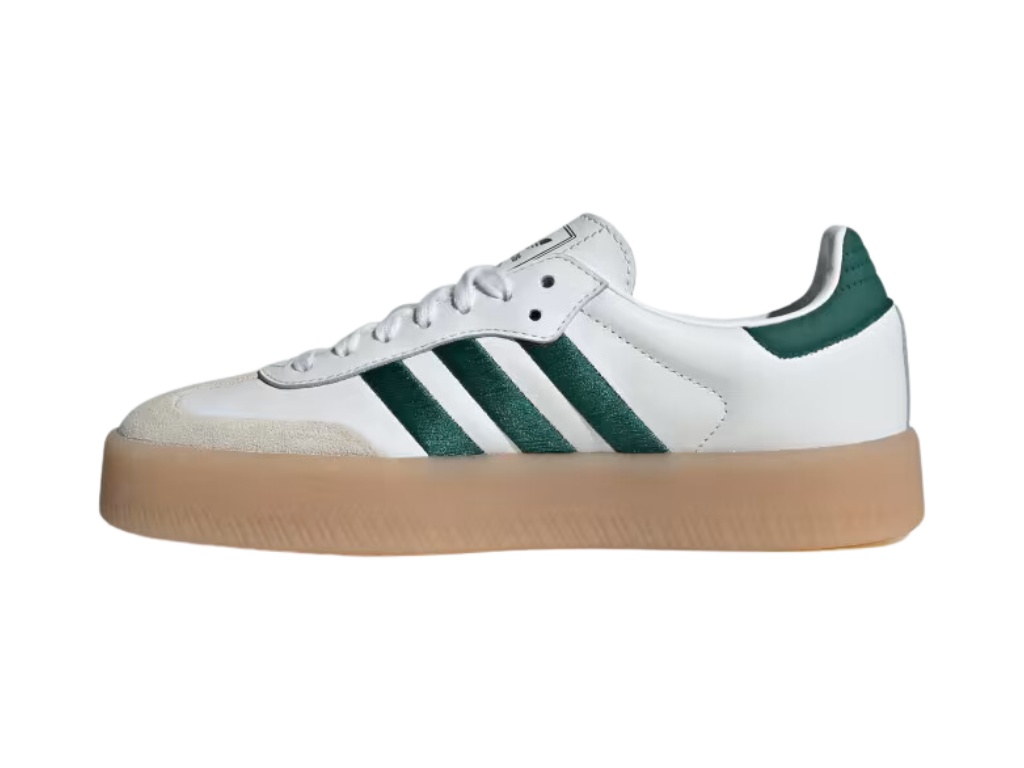 Tênis Adidas Sambae "Cloud White Collegiate Green"